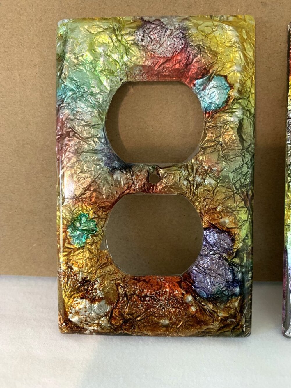 Handmade Multicolored Light/Plug Switch Covers-#2 - Picture 2 of 5